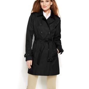 Michael Kors black trench coat with belt S